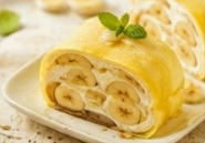 BÁNH CREPE CHUỐI KEM TƯƠI